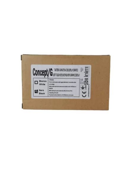 Inim kin4aconceptgn concept//teclado capacitivo gn con pantalla gráfica negro